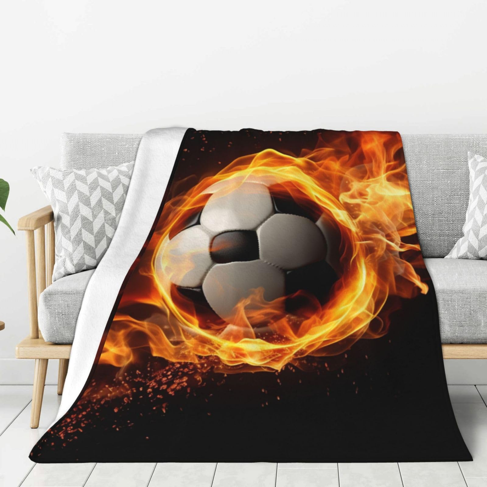 Couverture en flanelle en molleton doux et finitions premium