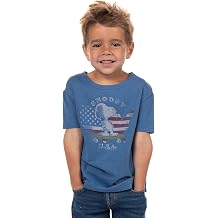Peanuts Snoopy Little Kids USA Skateboard America Vintage Distressed T-Shirt Tee