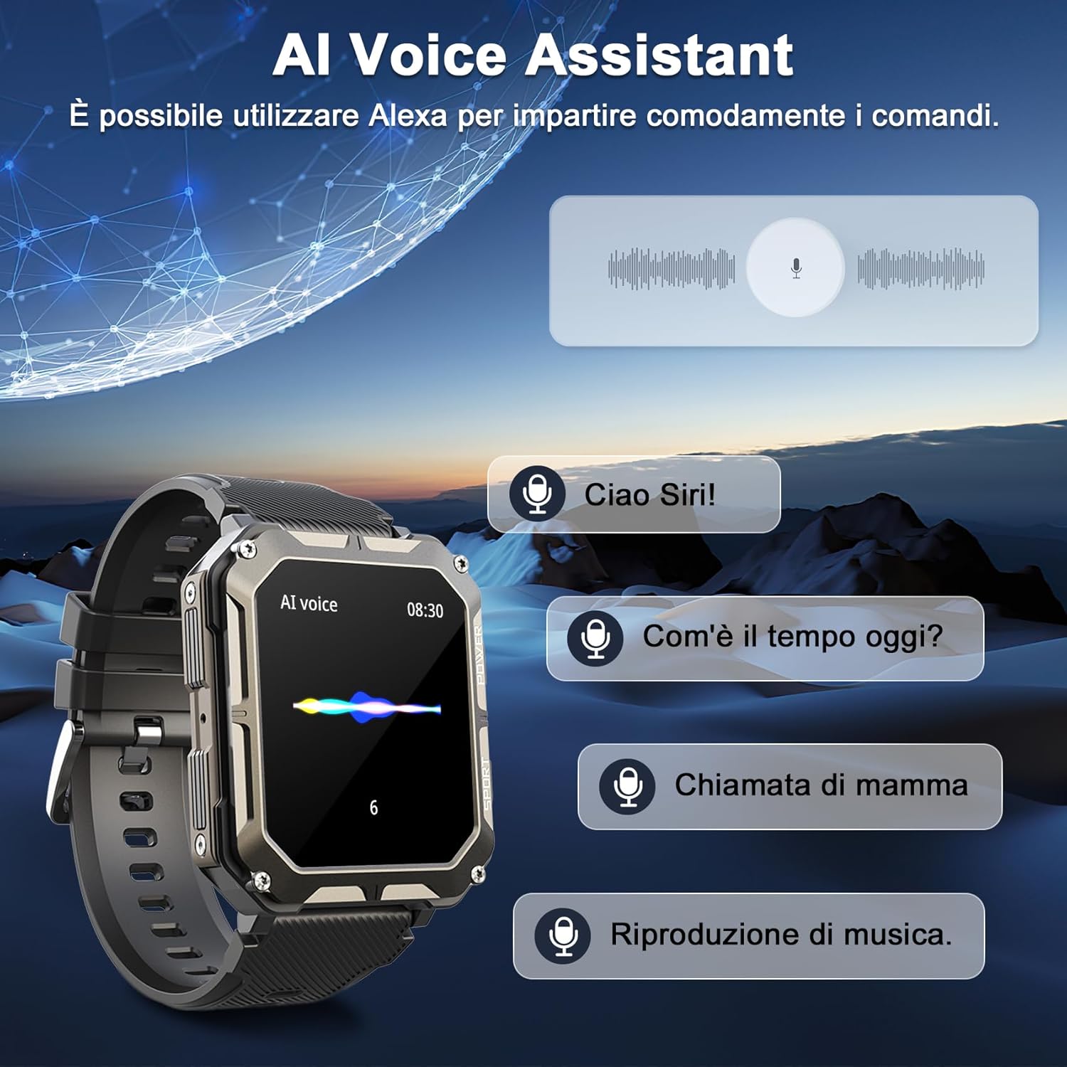 Blackview Smartwatch,Chiamate e Assistente Vocale,1.83 Orologio Smartwatch Uomo,123 Modalità Sport Fitness Contapassi Cardiofrequenzimetro Pressione Sanguigna SpO2, Monitoraggio del Sonno Blackview Smartwatch,Chiamate e Assistente Vocale,1.83 Orologio Smartwatch Uomo,123 Modalità Sport Fitness Contapassi Cardiofrequenzimetro Pressione Sanguigna SpO2, Monitoraggio del Sonno