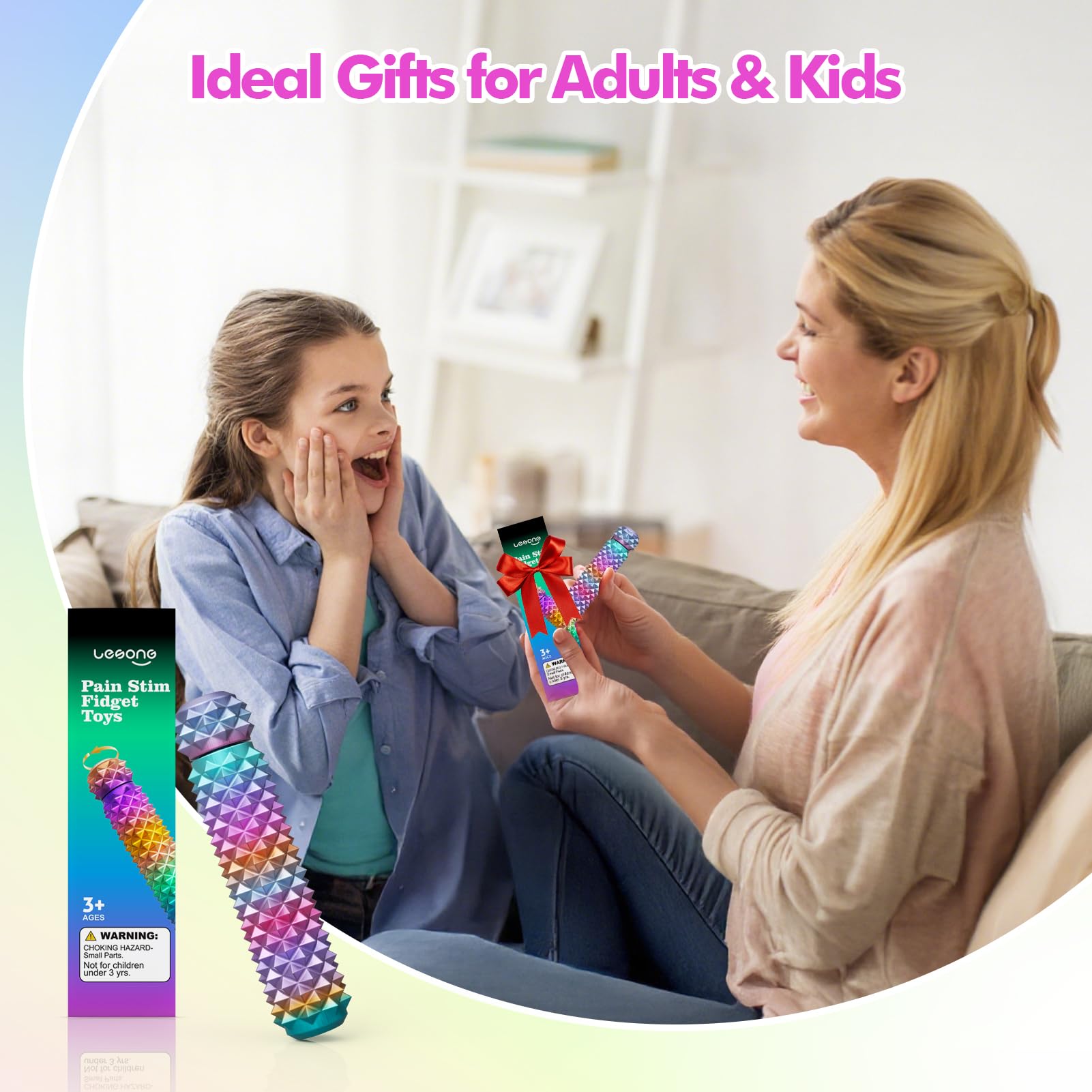 Set De 5 Fidget Toys De Plástico – Juguetes Sensoriales Para Autismo, TDAH Y Estrés, Apilables Y Portátiles