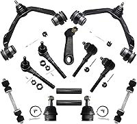 Vista 46 de Detroit Axle – 12 brazos de control superiores e inferiores delanteros con rótulas, barras de unión exteriores e interiores con topes, barras