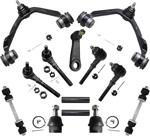 Miniatura 45 de Detroit Axle - Kit de suspensión delantera 2WD para Ford F-150 2004-2005, 2 brazos de control superiores, 2 rótulas inferiores, 2 barras