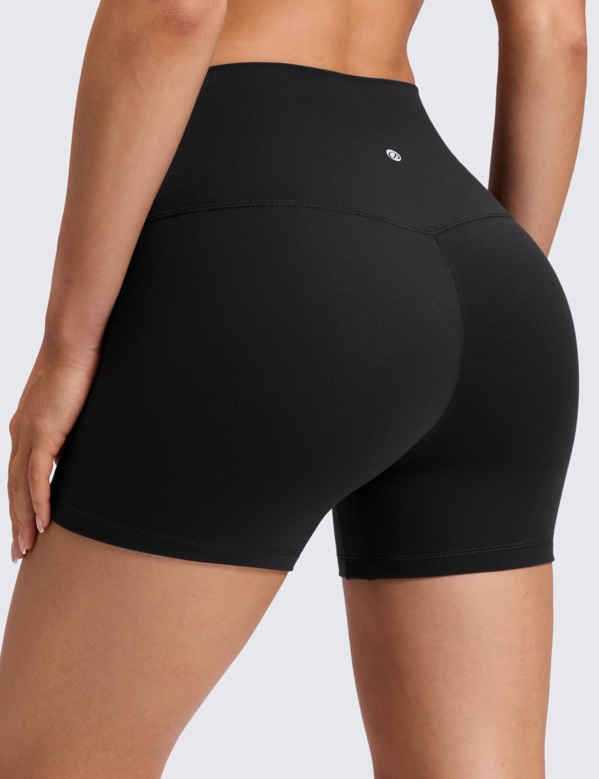 CRZ YOGA Butterluxe No Front Seam Biker Shorts 4" - High Waisted Lounge Pilates Workout Athletic Womens Buttery Soft - 2