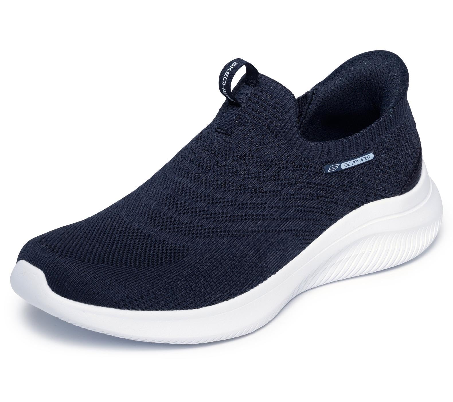Skechers Women's Blue Slip On Trainers in Size 5, Sports Direct