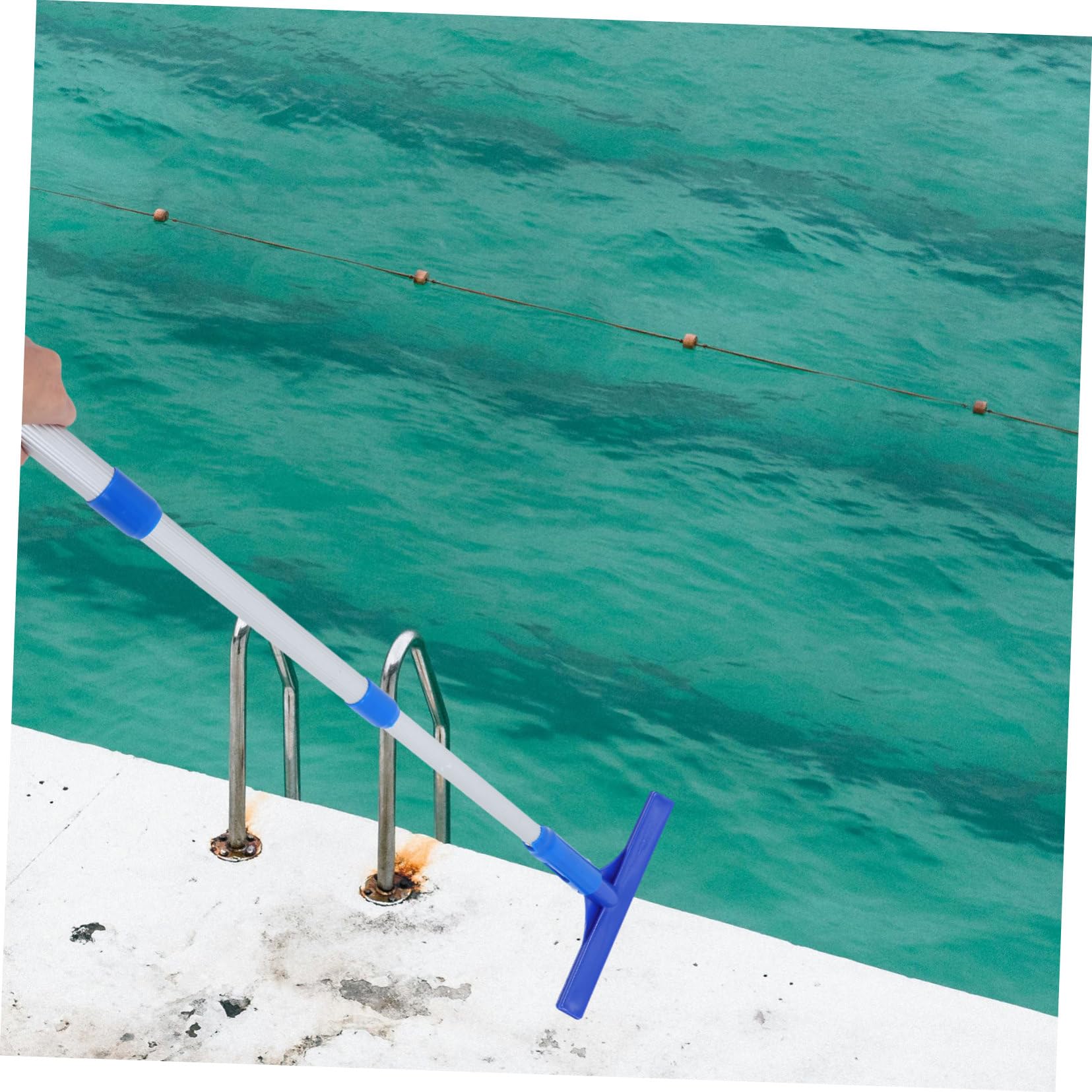 ifundom Reinigungsset Umfassenden Reinigung Bodensauger Pool mit Schwimmbad Skimmer Aluminiumlegierung Blauem Pp Effektive Bodensauger zur und Öffentliche Pools und Poolböden