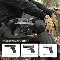 Vista 10 de Drop Leg Holster for Glock 17/19/19X/22/23/31/32/45 (Gen1-5), Tactical Thigh Holster, Level II & III Retention, Kydex/Polymer Options, Adjustable