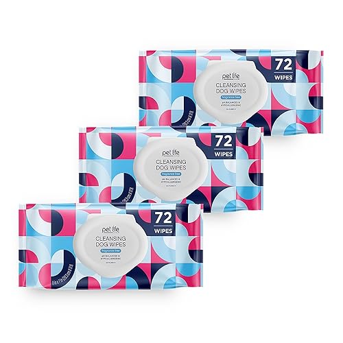 Pet Life Unlimited Toallitas para mascotas para perros, toallitas de limpieza para perros Toallitas para perros a base de plantas con hoja de aloe
