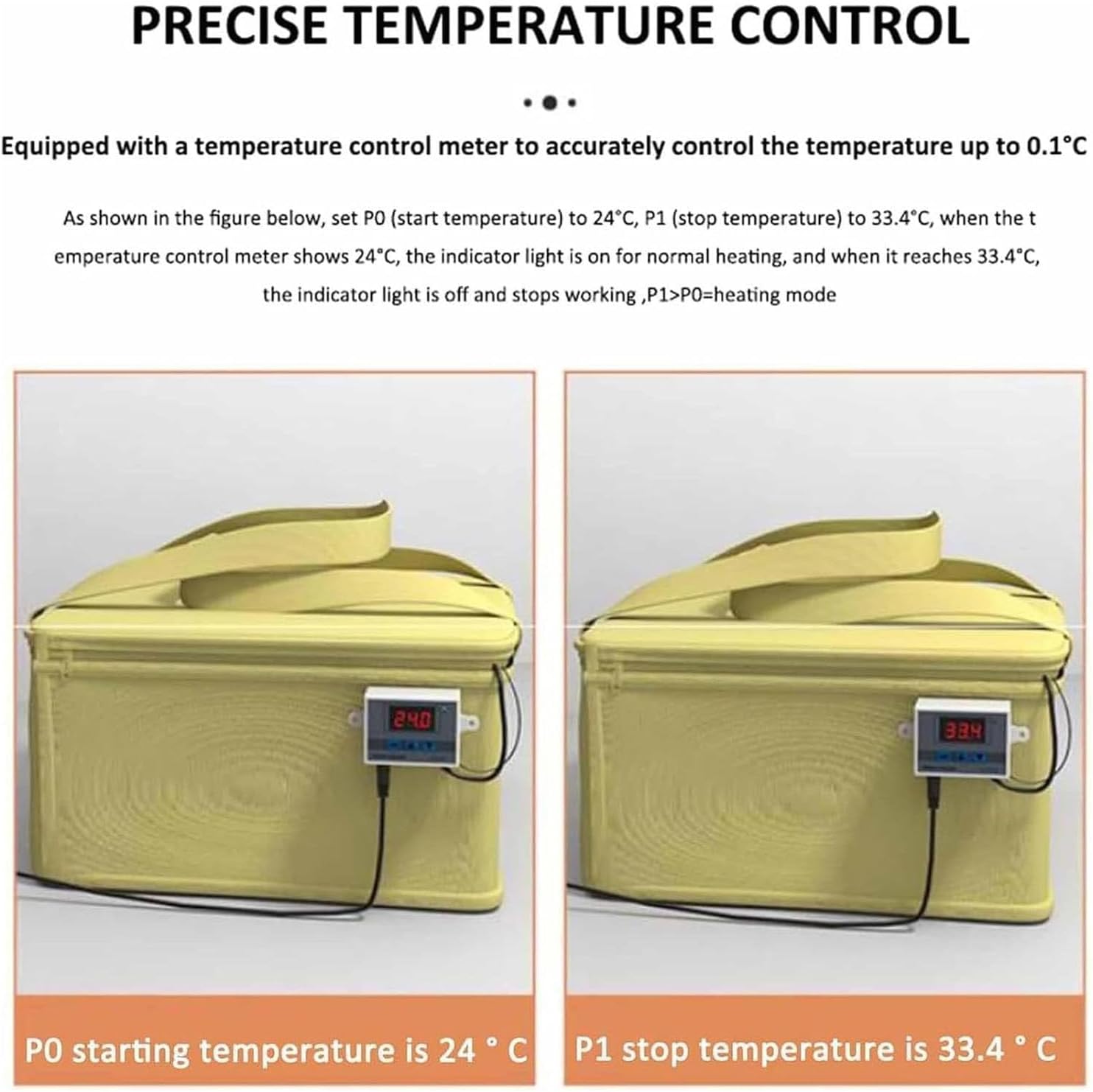 Proofing Box for Bread Making, Dough Fermentation Machine, with Temperature Control Function, Zipper Closure, Dough Proofing Kit, Suitable for Making Bread, Yogurt, Natto