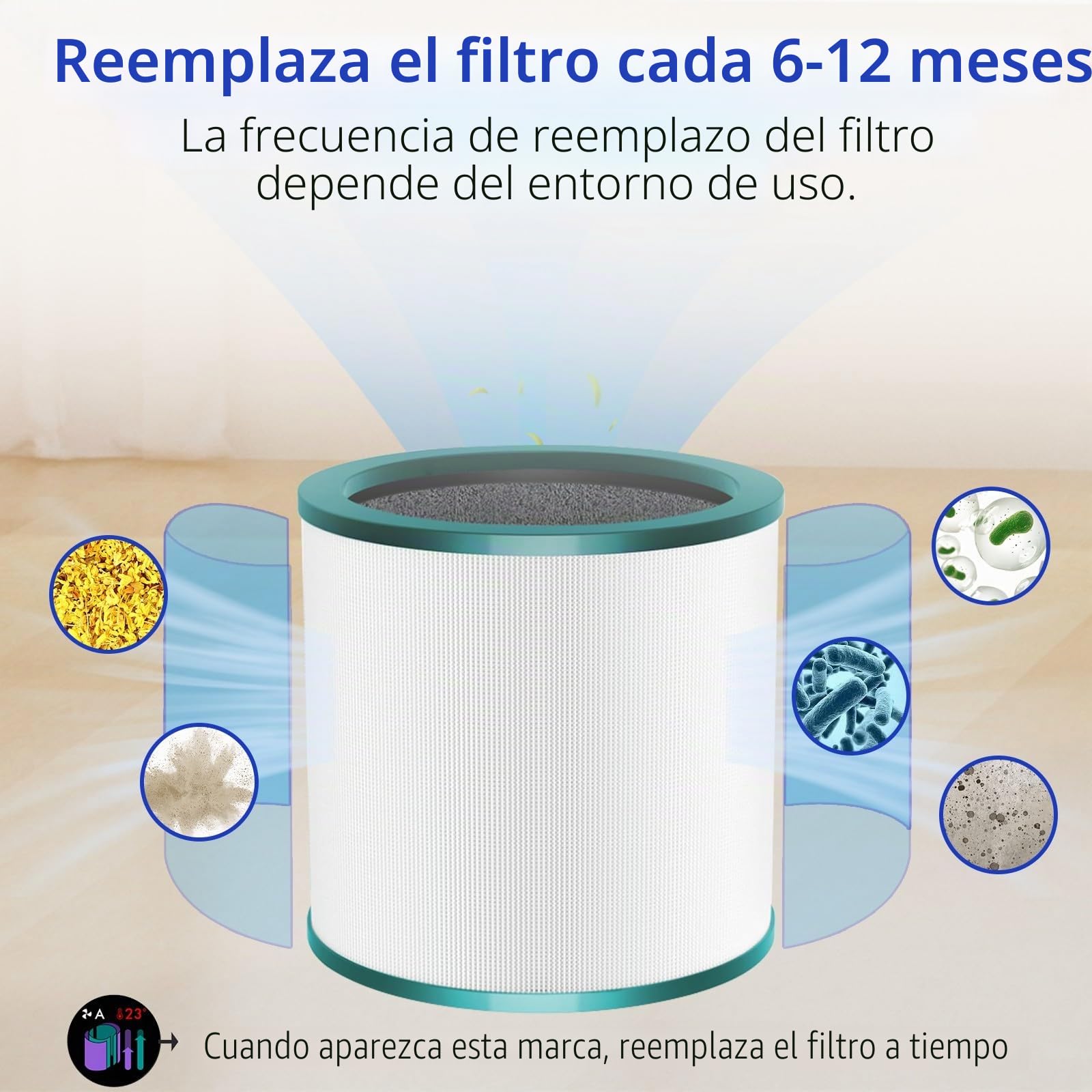 Filtro HEPA de repuesto para Dyson TP00 TP01 TP02 TP03 AM11 BP01 Cool Me ventilador de torre purificador de aire Pure Cool Link filtro de repuesto, comparar con el número de pieza 968126-03