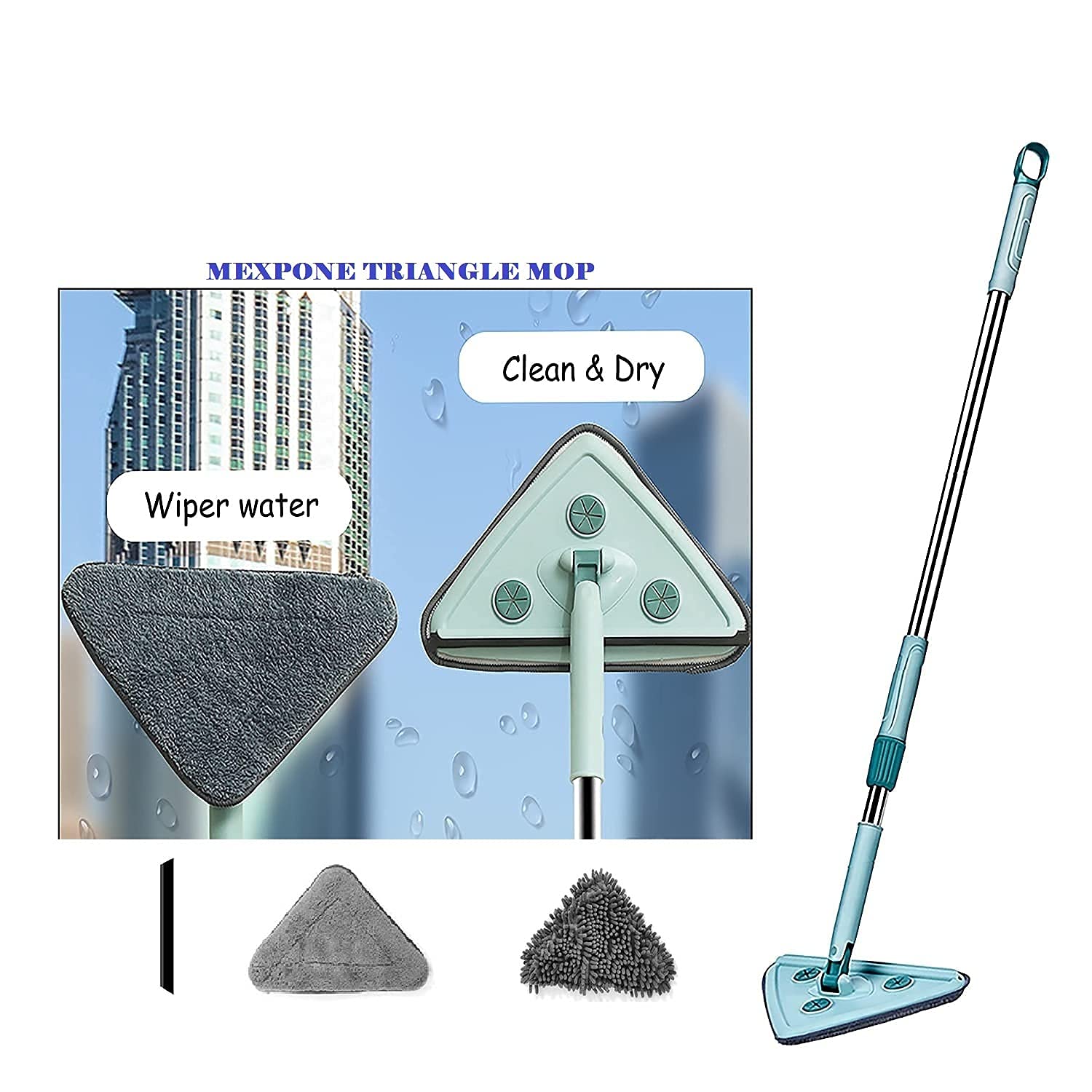 Rotatable Triangle Mop Rotatable Cleaning Brush