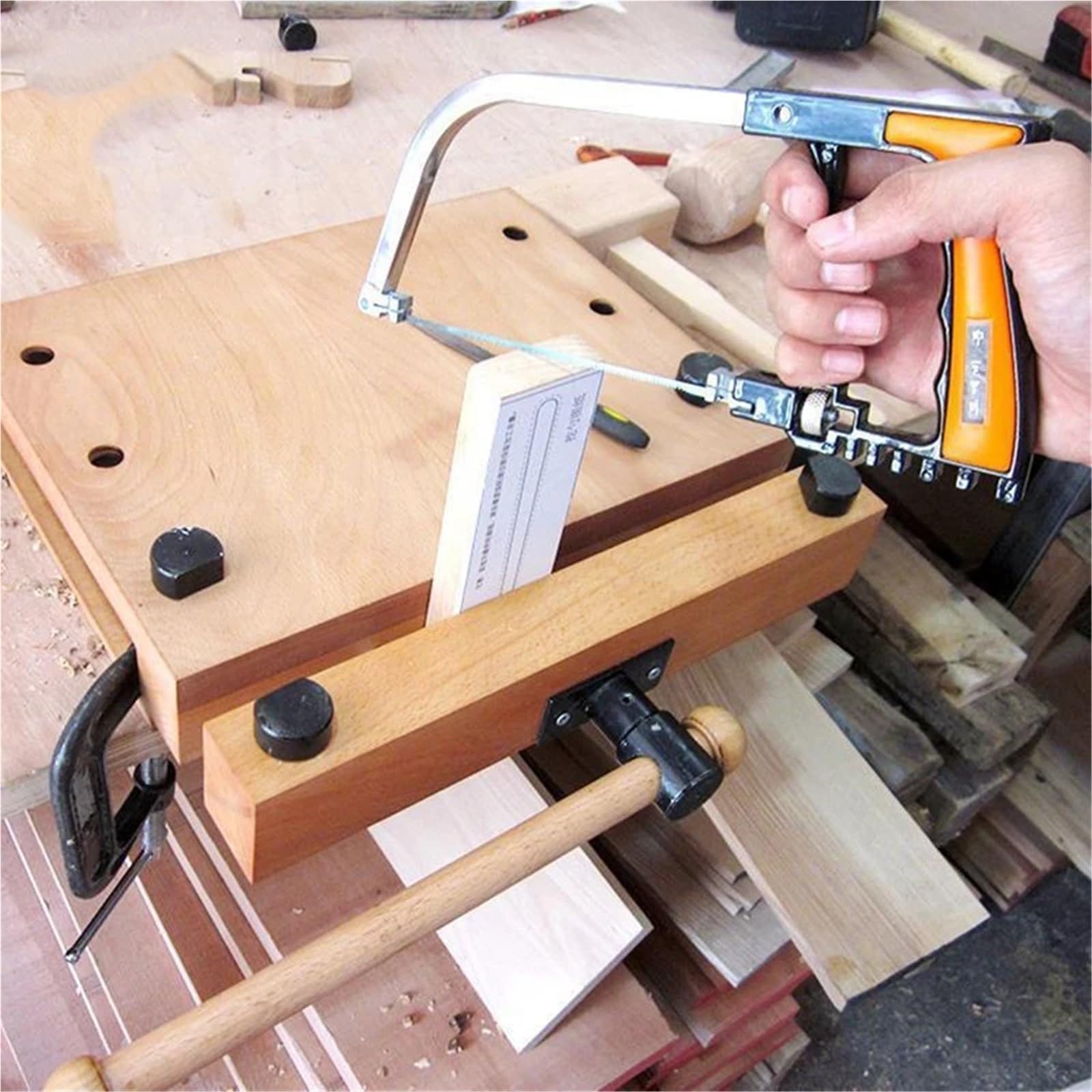 1Pcs Haushalt Kleine Holzbearbeitungswerkbank Holzbank Multifunktionale Desktop Diy Holzbearbeitungsbank