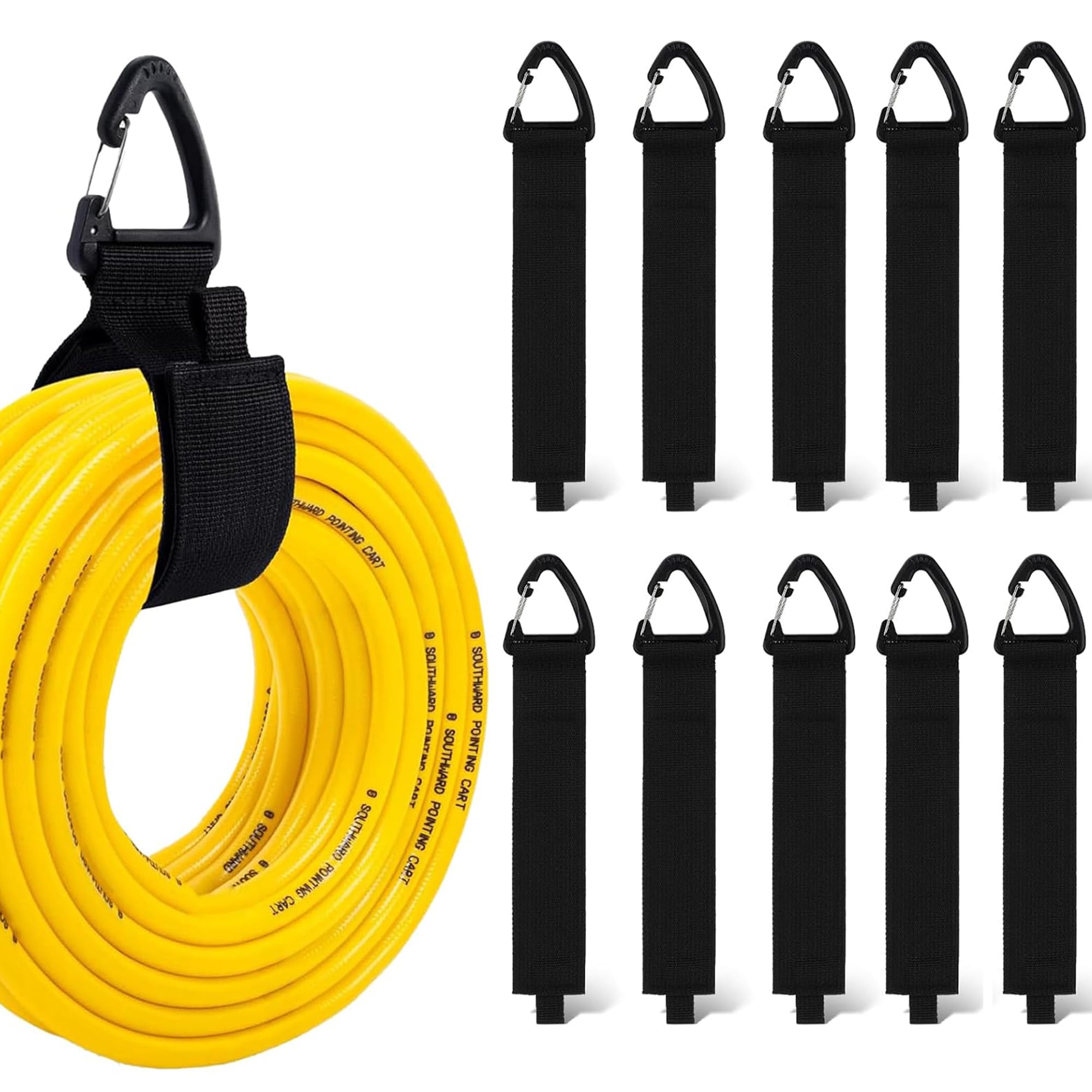 Pcs Heavy Duty Velcro Straps, 16 Inch Hook and Loop Velcro Carrying Storage Strap for Cable, Wire, Rope, Hose, Multipurpose Adjustable Extension Cable Organiser & Hanging up to 22 kg (10)-image-29