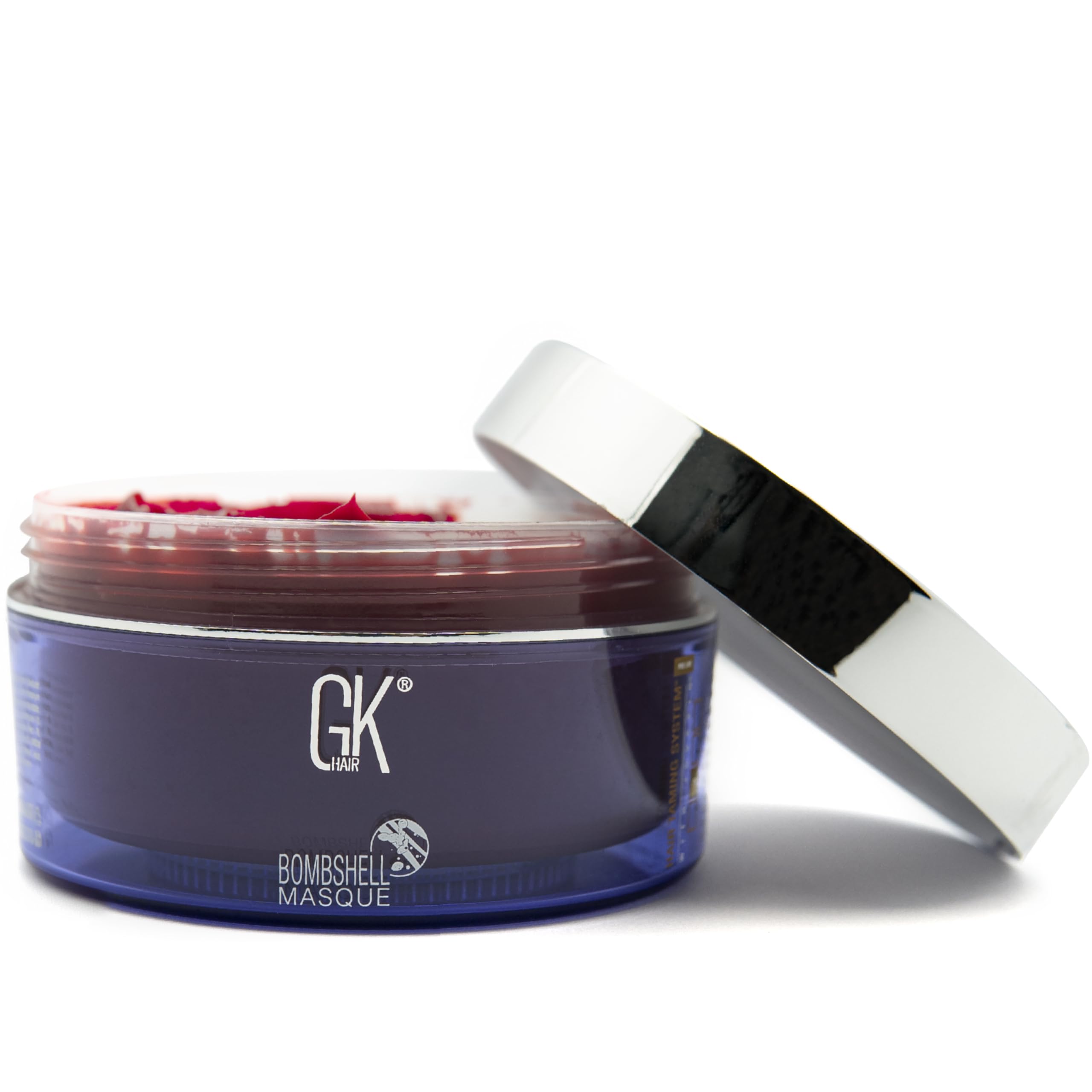 Global Keratin GK Hair Red Red Bombshell Masque 200g Maschera idratante colorante Viola Pigmenti colorati per capelli semi permanenti di GKhair