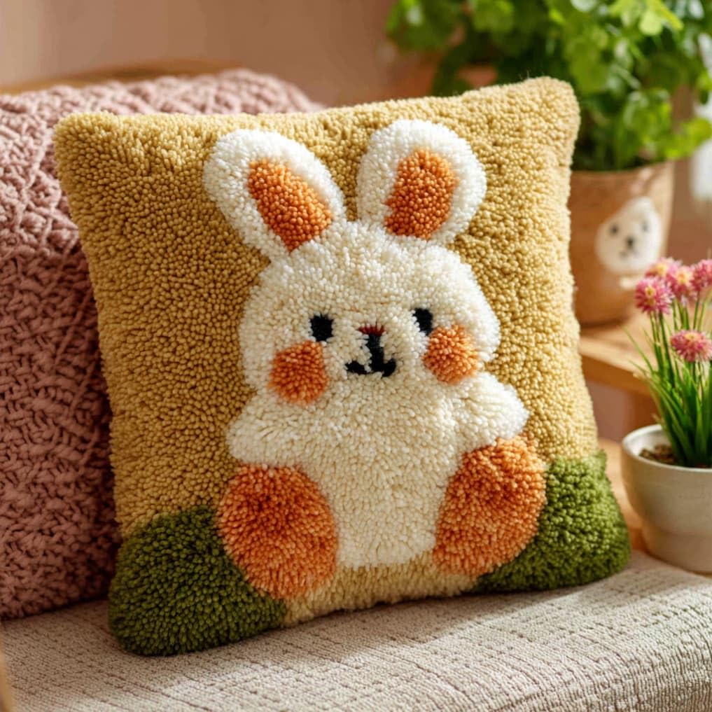 kitphoenix Latch Hook Embroidery Kits Hare 43Cmx43Cm