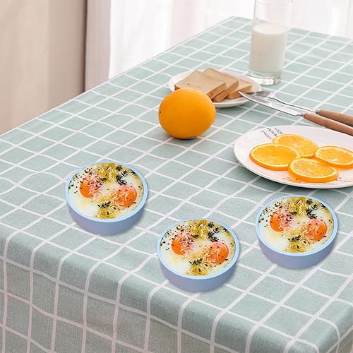 Miniatura 7 de Molde de huevo para freidora de aire, 3 piezas, accesorios de silicona para freidora de aire, moldes de huevos reutilizables, para microondas, sin