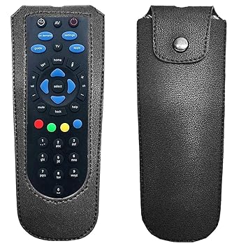 Zaoma PU Leather Cover Holder Flip Case Cover Compatible for Remote Control of Tata Sky TataSky Tata Sky DTH Set Top Box New Body Remote Universal Genuine Remote Controller - Black