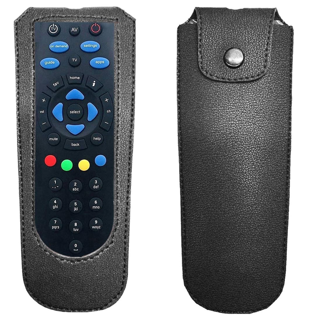 Zaoma PU Leather Cover Holder Flip Case Cover Compatible for Remote Control of Tata Sky TataSky Tata Sky DTH Set Top Box New Body Remote Universal Genuine Remote Controller - Black (B08WPXLZT9) Amazon Price History, Amazon Price Tracker