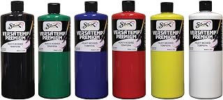 Sax Versatemp Premium Heavy Bodied Tempera Paint Set, Set of 6 Quarts