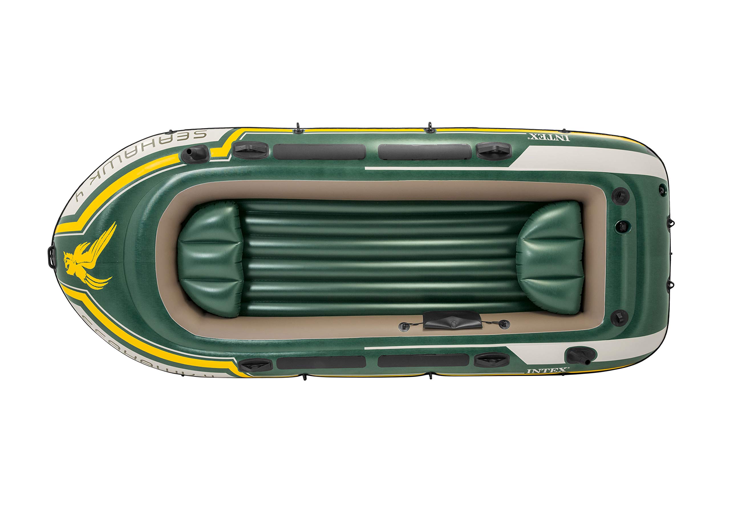 Intex Seahawk 4 Bateau gonflable 4 personnes avec moteur hors-bord + tableau arrière + rame et pompe