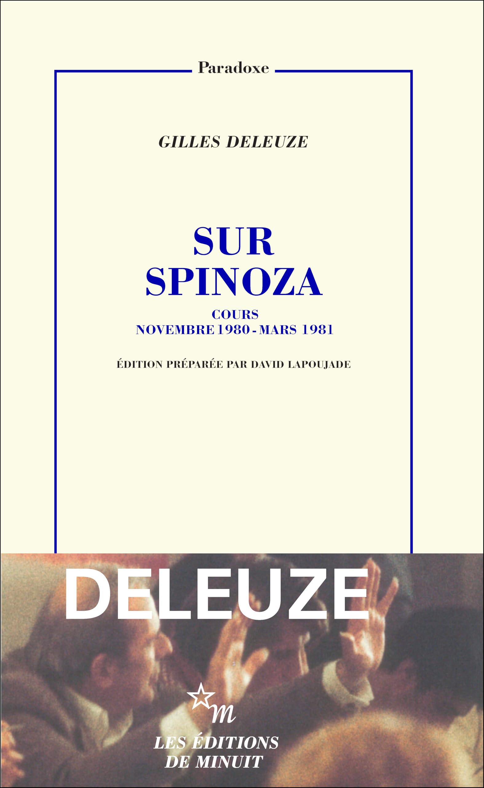 Sur Spinoza: Cours novembre 1980 - mars 1981