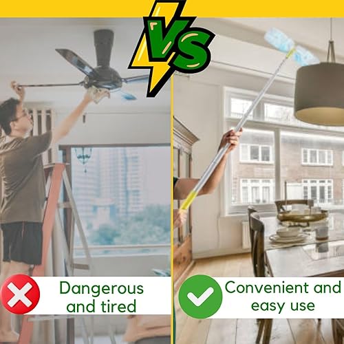 Miniatura 3 de Recambios de plumero, cepillo de eliminación de polvo estático desechable, cabezal de repuesto compatible con repuestos de plumero Swiffer para