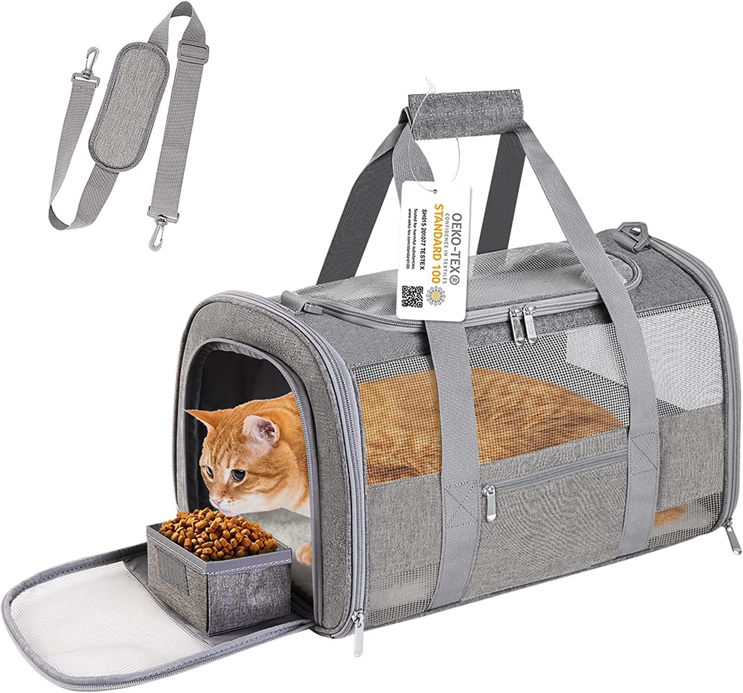 CUSSIOU Large Cat Carrier Dog Carrier, Pet Carrier for 2