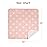 Organic Cotton Patterned Baby Crib Blanket for All Seasons - Warm, Breathable, Super Soft, Thick and Light Weight Quilted Toddler Blanket for Boys and Girls 39\'\'x39\'\' Large - Pink Snow
