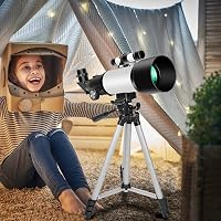 EACONN 70mm refraktor teleszkóp 400mm fókusztávolság AZ állvánnyal kezdőknek 7