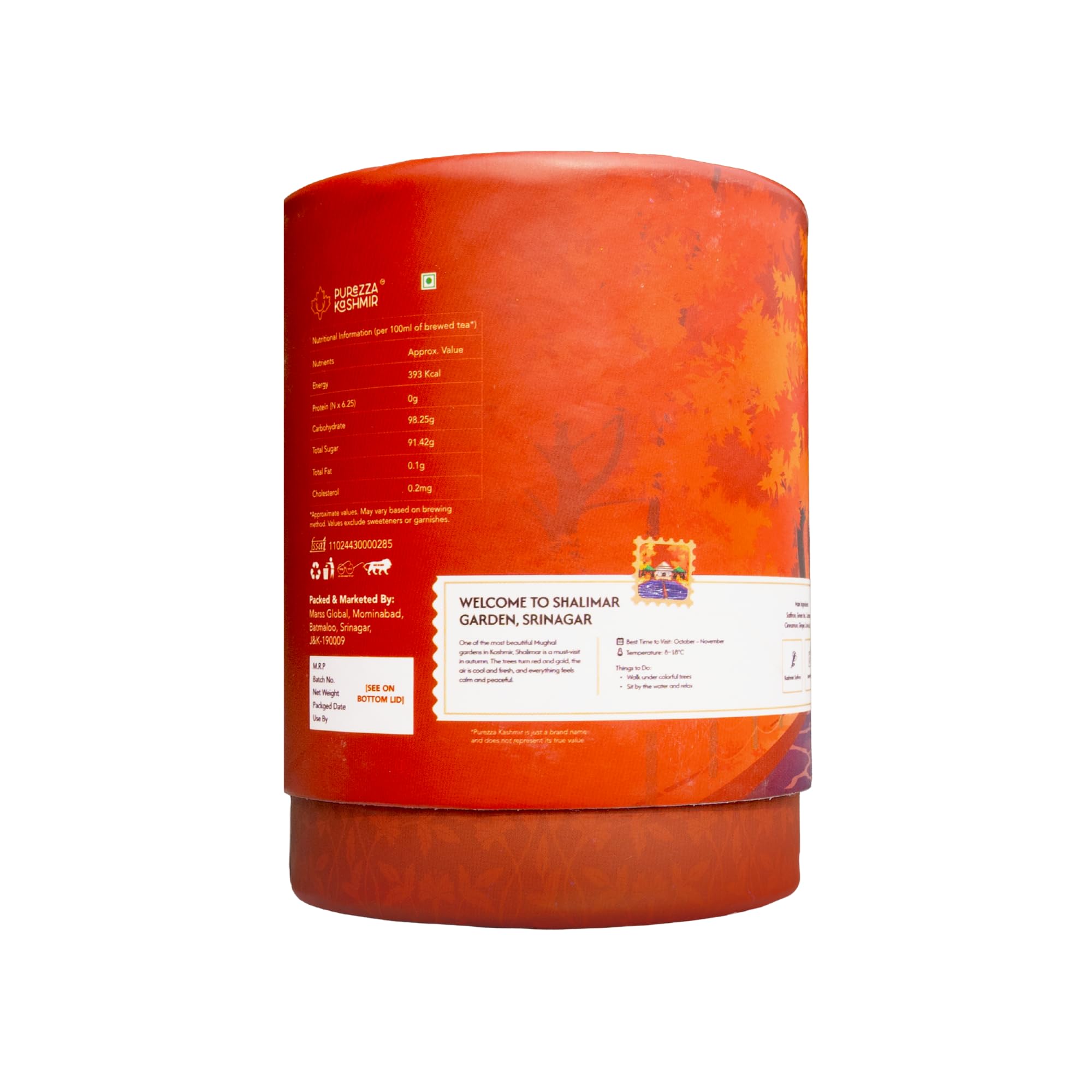 Purezza Kashmir Kashmiri Saffron Kehwa Instant Mix 200g | With