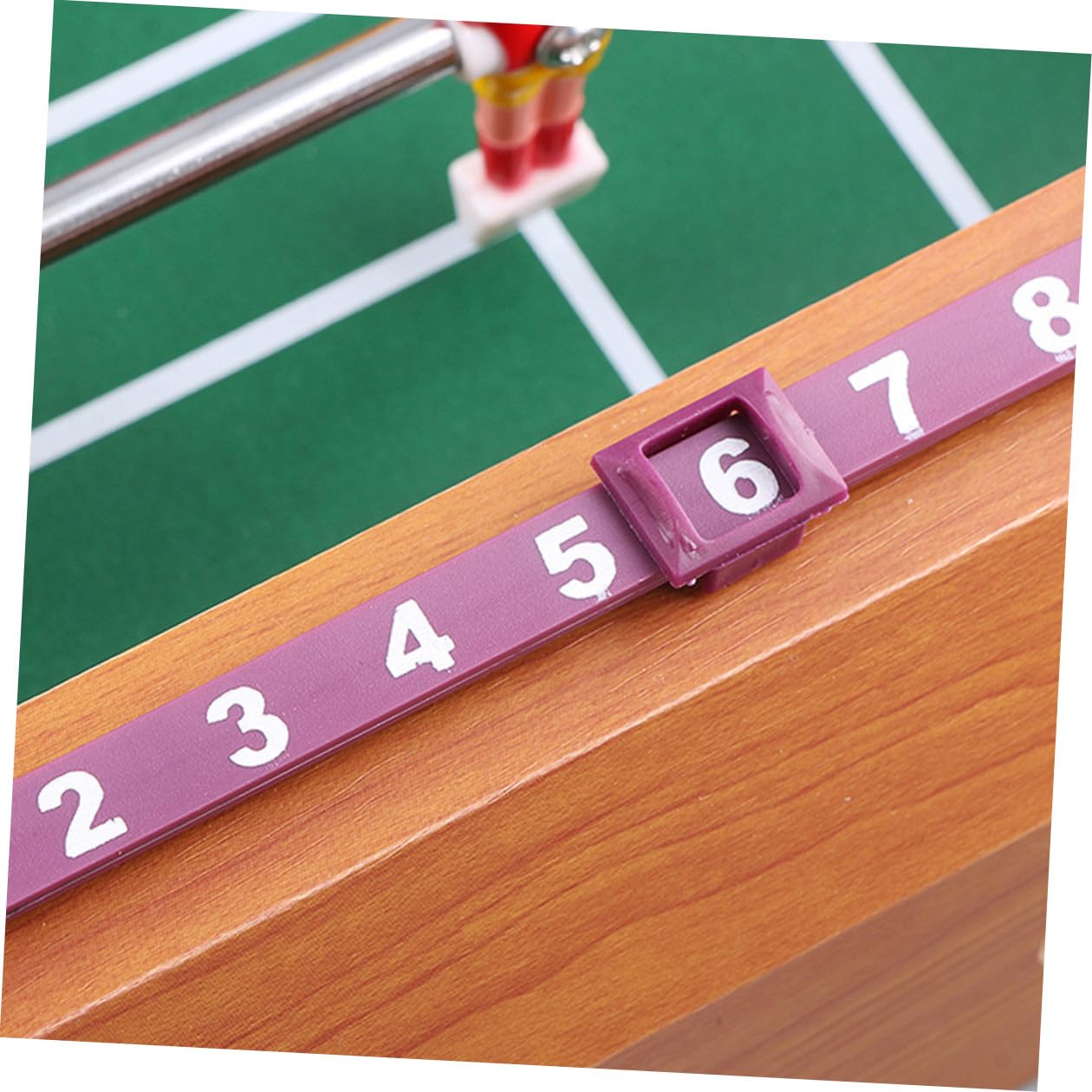 Gioco di Calcio da Tavolo Sei Aste in Mdf, Compatto e Portatile, e Adulti, per Serate di Gioco in Famiglia