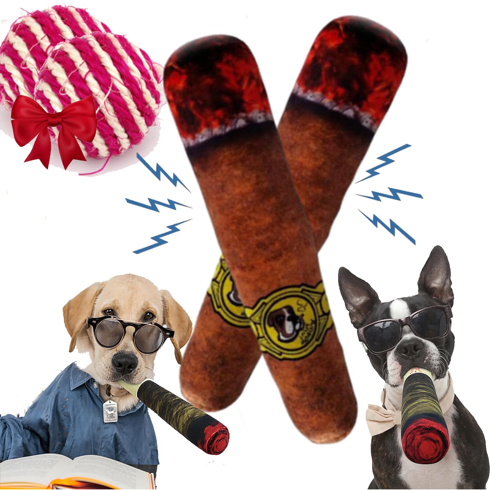 Gyagalre Cigarette Dog Toy,Funny Dog Toys,Squeaky Dog Toys For Teeth  Cleaning Animal Cigarette-Style Dog Toy, Cool Stuffed (A*2) : Amazon.ie: Pet  Supplies