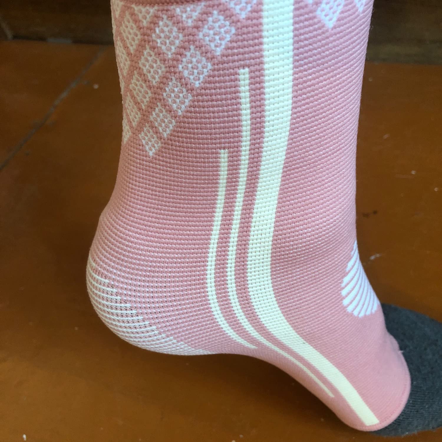 Calcetines de Soporte para la espinilla, 1 par, compresión Transpirable, para Tobillo, Tobillera, Protector para Mujer y niña, para Deportes (DL) (D Grande)