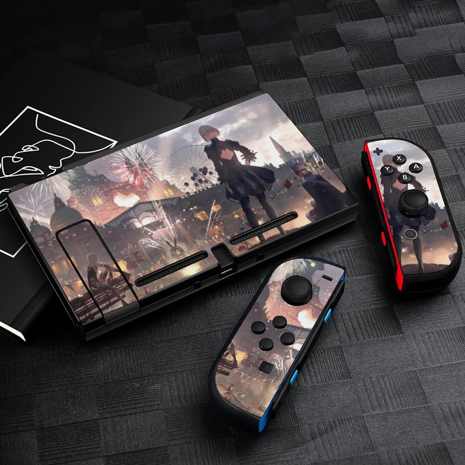 Amazon | XieaE Switch スキンシール ニーア オートマタ ゲーム ヨルハ