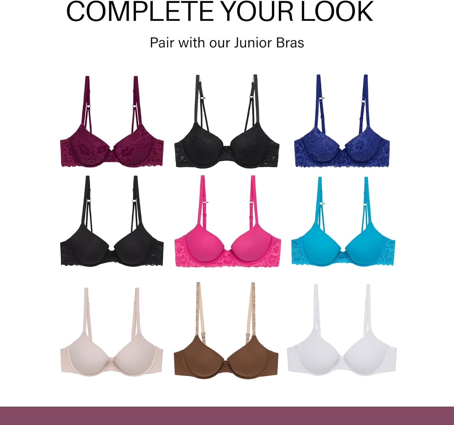 BLAKE & CO. 6 Pack Junior’s Micro and Lace Hipster Underwear