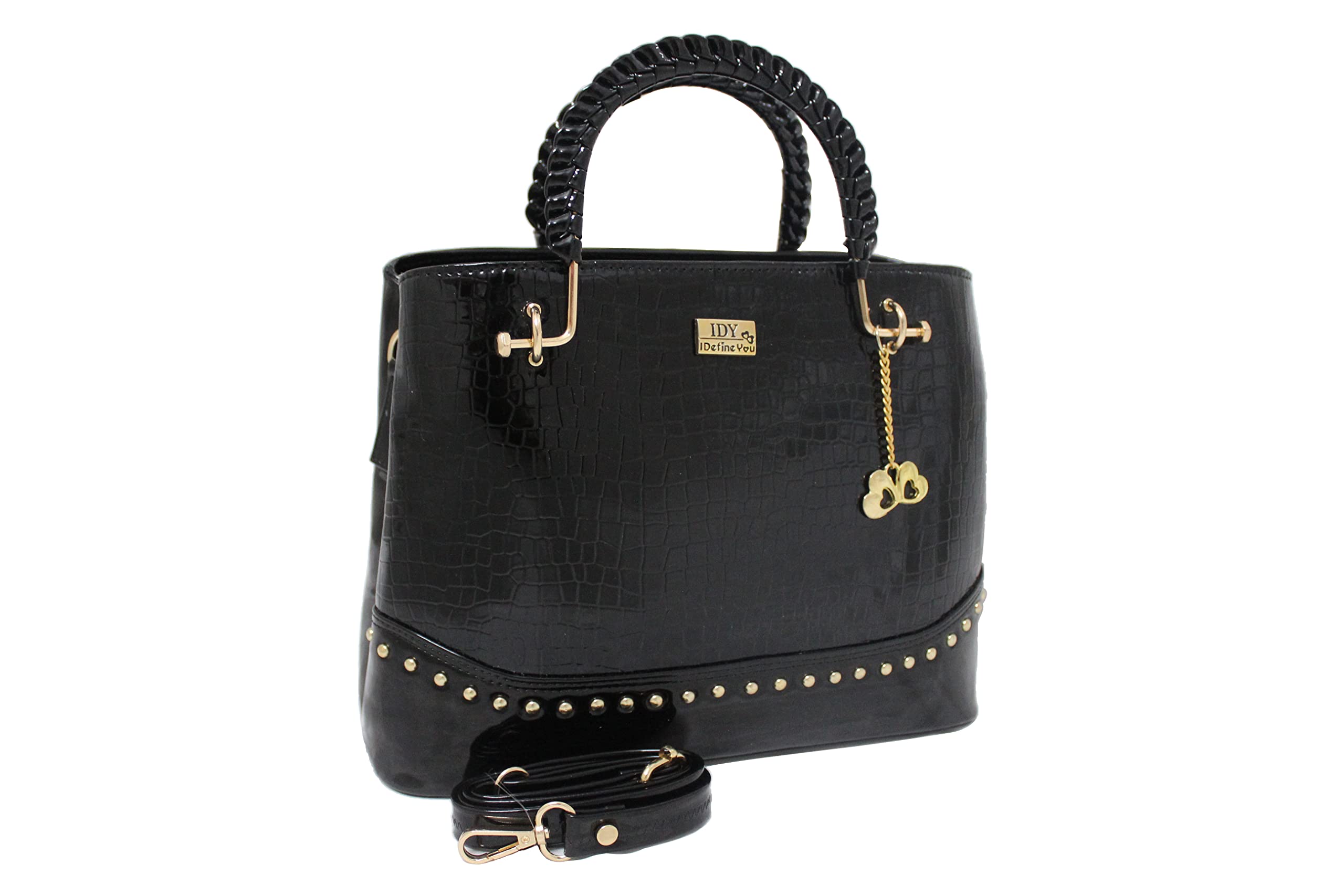 I Define You Faux Leather Girls Womens Medium Handbag | Shoulder Bag| Ladies Purse (Black) (B09YQ6XZ57) Amazon Price History, Amazon Price Tracker