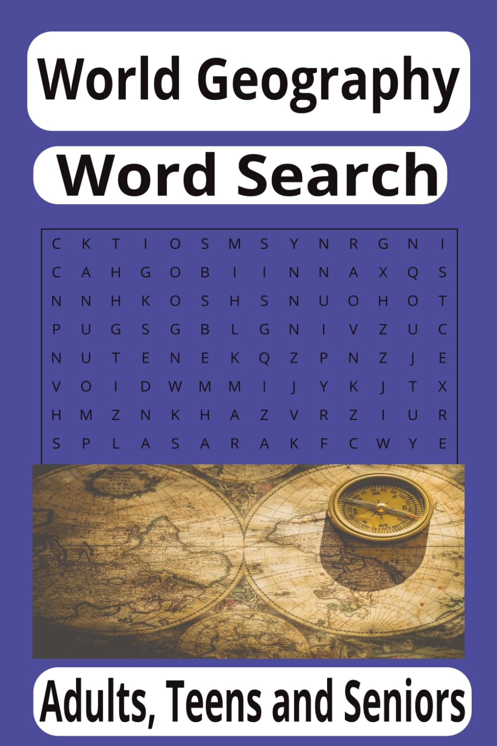 World Geography: Fun & Educational World Geography Word Search Puzzles with 500 Theme Words