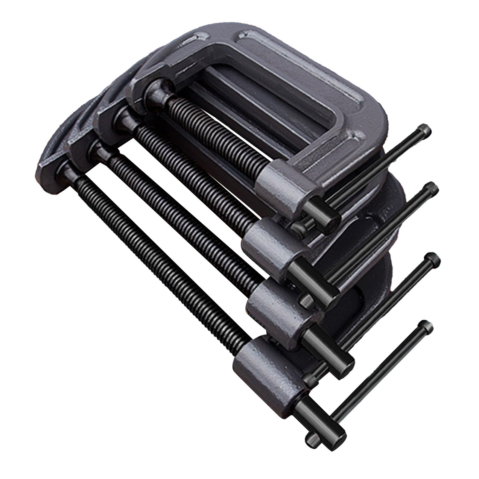 Juego de 4 abrazaderas en C de 3 '' 4 '' 6 '' 8 '' Juego de abrazaderas de soldadura de acero pequeño, versátiles y resistentes, para bricolaje, carpintería, calibrador,