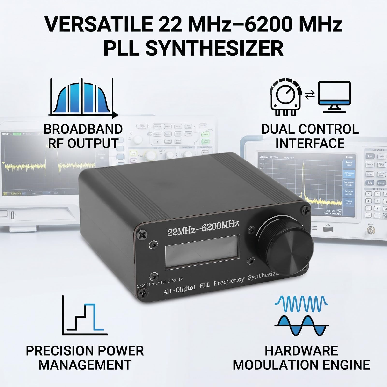 Zunate Digitaler Synthesizer 22 MHz Bis 6200 MHz AM FM OOK