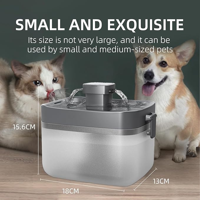 Fuente de Agua para Gatos Automática, 1.5L, Ultra Silenciosa miniatura 5