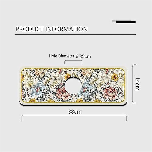 Miniatura 7 de Tapete de drenaje de grifo de estilo fantasía, tapete de drenaje antideslizante para grifo de lodo de diatomea, tapete de fregadero para fregadero