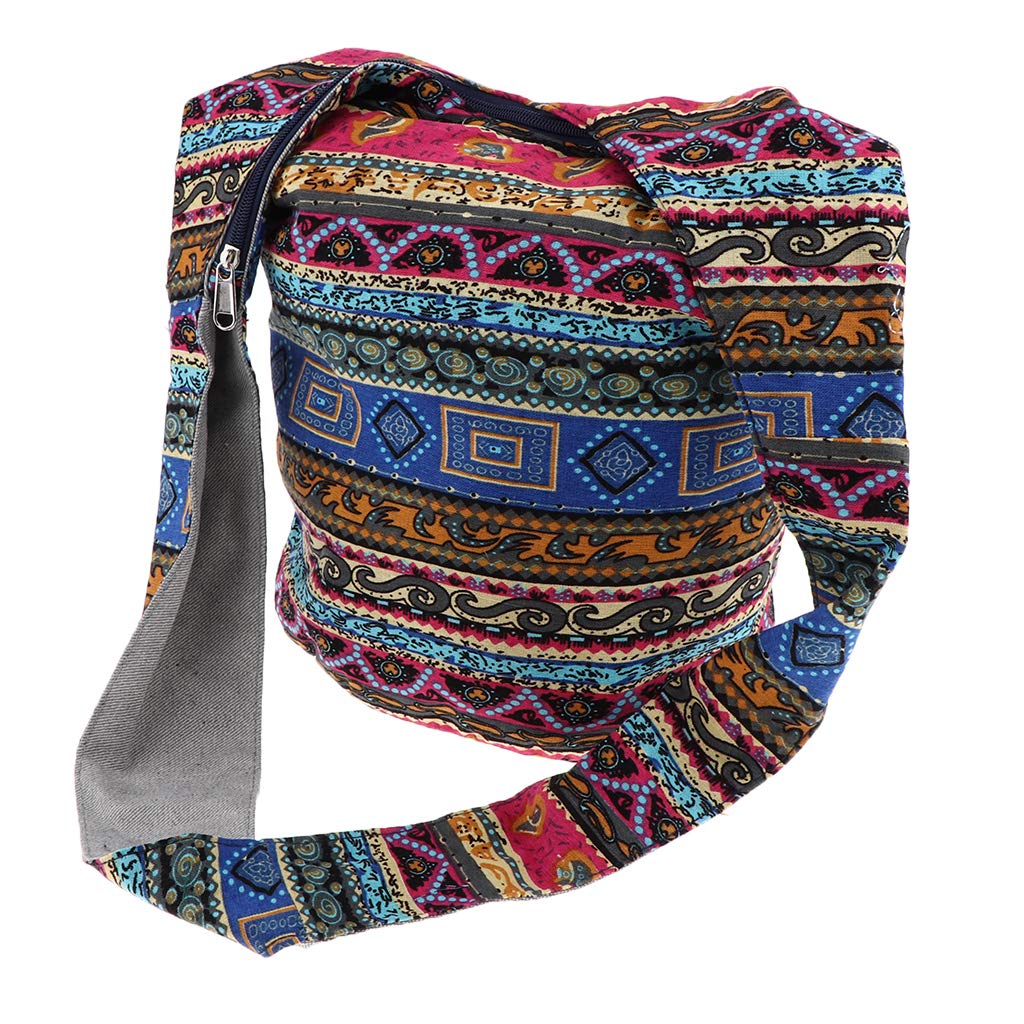 Huffa Meerkleurig Crossbody Bags Bohemian Hippie Crossbody Bag Hobo Sling Bag Handmade Messenger Shoulder Bag (Color : )