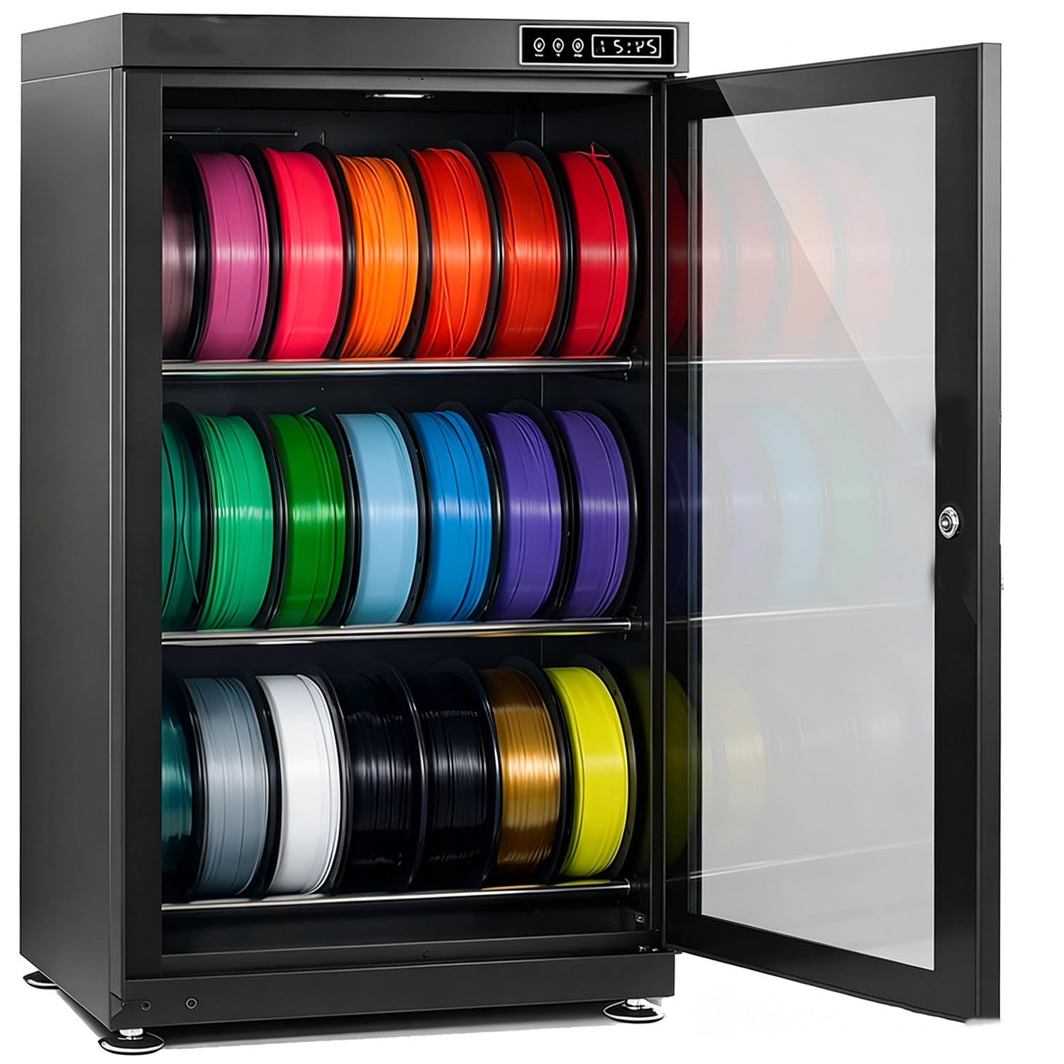 Qiang Multicolor Filament Dryer 3D Printer Holder With Humidity Control Rh25%–Rh60% 115L