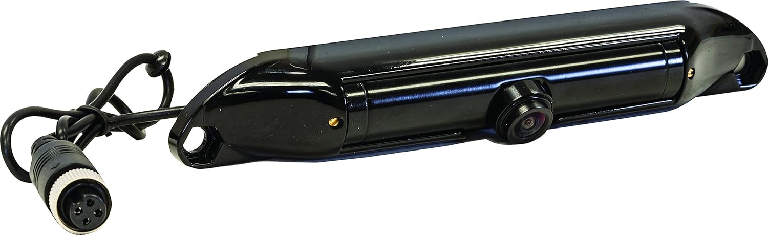 Buyers Products 8881216 License Plate Camera, Sealed 4 Pin Connection, Color Rear View Camera with 170° Angle, Vehicle Safety