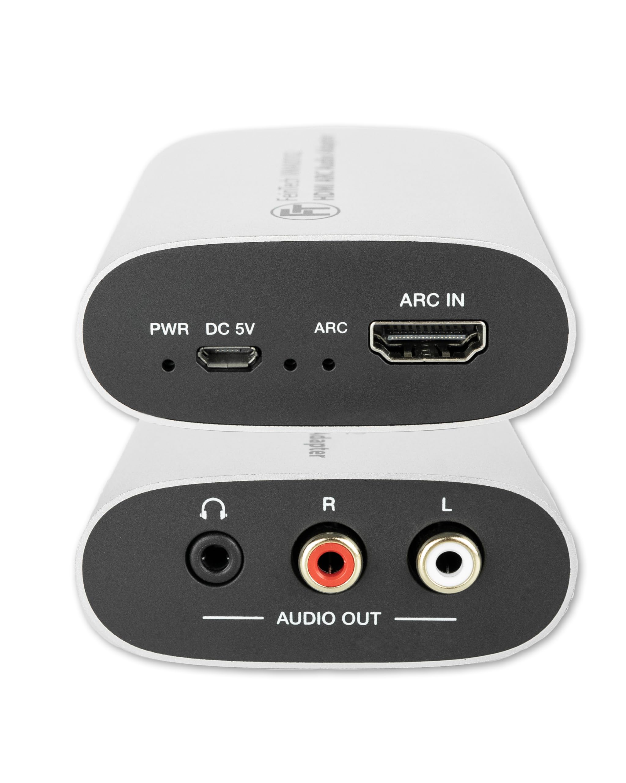 FeinTech HDMI ARC Audio Extractor Adapter für TV mit Lautstärke-Steuerung Cinch AUX Klinke 3.5mm