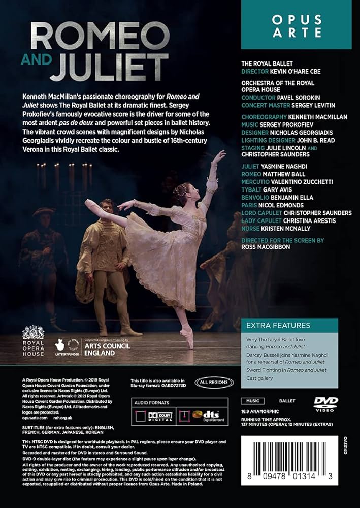 (未使用･未開封品)　Prokofiev: Romeo & Juliet [DVD] [Import] og8985z Amazon.com: Romeo and Juliet : Bbc / Opus Arte: Movies & TV