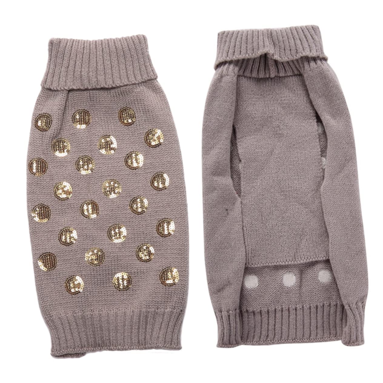 Toddmomy 3 Piezas Ropa de otoño para Mascotas suéteres de Cuello Alto suéter de de Navidad acrilico Dog Sweater suéter de Vestidos Ropa Abrigada para Perros Jefe Escamas