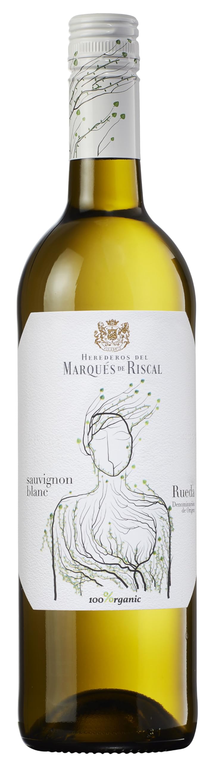 Marqués de Riscal Sauvignon Blanc Bio- Trockener Weißwein aus der Region Rueda in Spanien in Bio-Qualität (1 x 0,75l) (Packung mit 6)