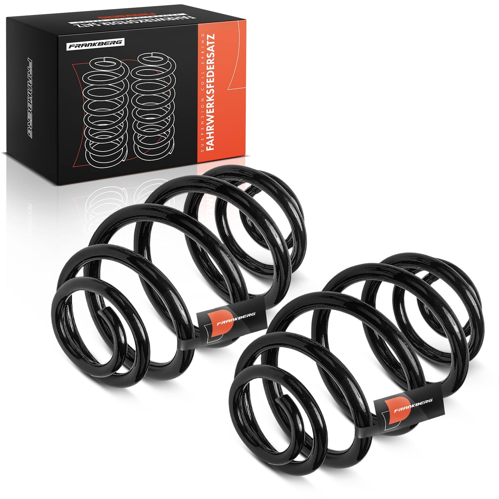 Frankberg 2 muelles de suspensión para eje trasero RJ6209 | Compatible con: Caravana Kadett E T85, Caravana Astra F T92, Astra F Furgoneta/Combi T92