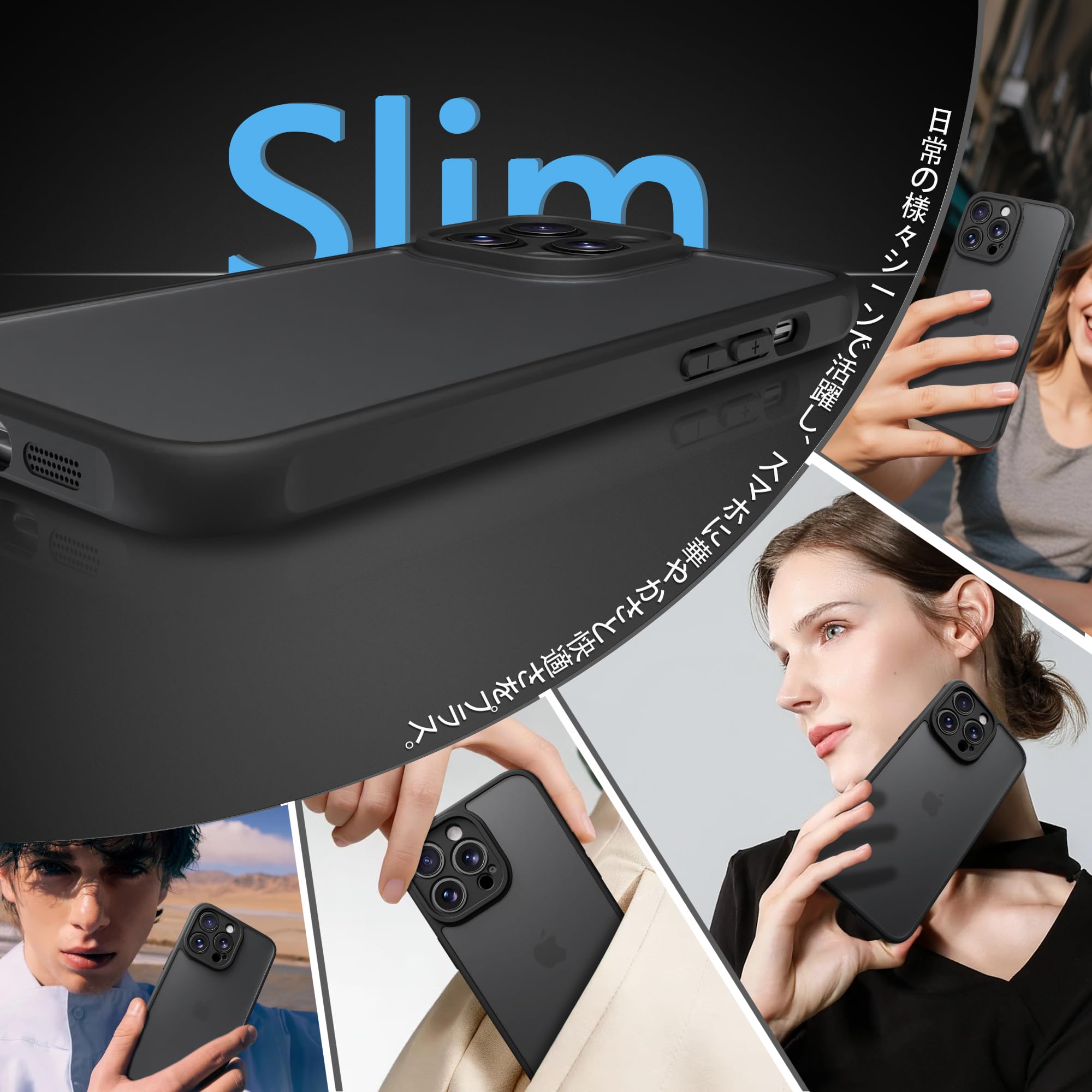 Amazon.co.jp: PINLISHENG iPhone 13 pro ケース 半透明 マット 米軍