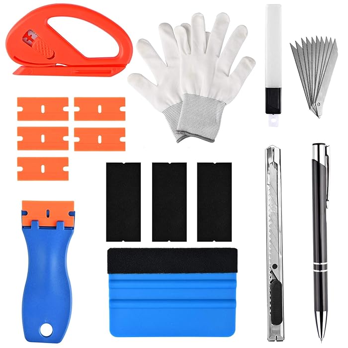 Buy Vinyl Wrap Tool Window Tint Film Installation Tool Kit with Safety
